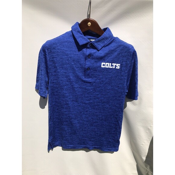 Indianapolis Colts NFL Team Apparel, Blue with Logo, Small Polo - Picture 1 of 5